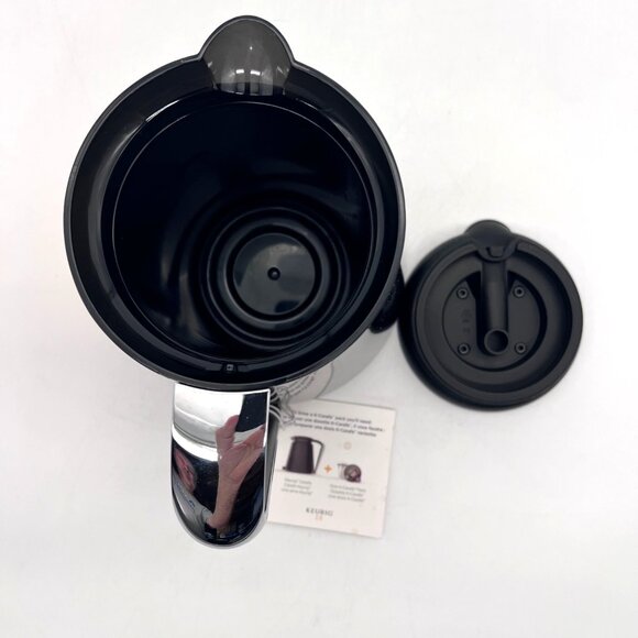 Keurig K-Carafe Black Coffee Pot 2.0 1 Quart Chrome Handle New Unused - Picture 8 of 10
